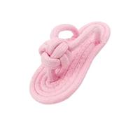 Btgghytr Pantoufle tissé à la main facile à nettoyer pour chien - Durabilité - Favorise l'hygiène des dents - Réduit le comportement destructeur - Jouet fait à la main