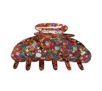 Btgghytr Pince à cheveux sur le thème de Noël - Pinces à cheveux festives en forme de rennes - Tenue solide - Pour femmes et filles