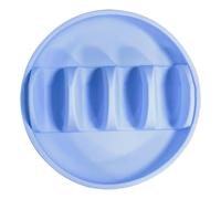 Btgghytr Plateau à tacos robuste en silicone de qualité alimentaire avec séparateurs pour coquillages, idéal pour les fêtes, les repas rapides, les fêtes