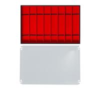 Btgghytr Plateau de rangement pour bracelet de montre - 10 emplacements - En cuir synthétique - Couvercle transparent - Pour bracelets et colliers - Avec couvercle en PVC