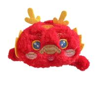 Btgghytr Serre-tête avec pince à cheveux pour filles et Nouvel An chinois avec peluche délicate en forme de dragon pour nouvelles pinces à cheveux pour femmes et filles