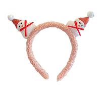 Btgghytr Serre-tête bonhomme de neige - Créoles de Père Noël - Serre-tête de Noël - Élastique - Accessoire photo fantaisie - Fournitures de cheveux de fête