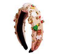 Btgghytr Serre-tête pour femmes et filles - Bandeau de Noël pour filles - Pour festival - Prise de photo - Anneau à cheveux à large bord - Accessoires pour cheveux