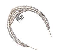 Btgghytr Serre-tête pour femmes et filles - Bandeau luxueux avec strass - Accessoire de cheveux pour mariage - Accessoire de cheveux mignon