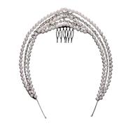Btgghytr Serre-tête pour femmes et filles - Bandeau luxueux avec strass - Accessoire de cheveux pour mariage - Accessoire de cheveux mignon
