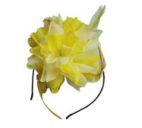 Btgghytr Serre-tête pour femmes et filles - Serre-tête à fleurs en plumes pour femmes - Bandeau exagéré pour carnaval - Antidérapant - Accessoire pour cheveux pour Halloween - Pour événement formel -