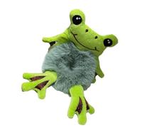 Btgghytr Serre-tête pour queue de cheval en peluche élastique doux et extensible pour enfants et femmes, accessoire de cheveux léger et adorable - Vert