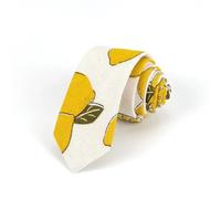 BTGYTTKL Cravates Homme Cravate en lin de dessin animé, slim et décontractée, for fête mariage, costumes classiques, imprimé Floral Animal(5)