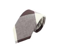 BTGYTTKL Cravates Homme Hommes 7cm cravates classique marron rouge rayé Plaid coton à la main cravate étroite maigre décontracté accessoires(3)