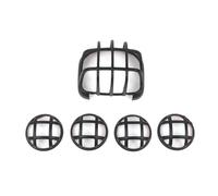 BTHMGBAE Couverture Phare Moto Pour Cross Pour Cub 110 Grille Protection Pour Phare Clignotant Feu Arrière De Moto Noir Mat(B)