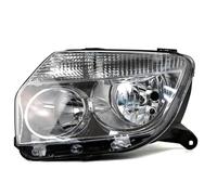 BTHMGBAE Ensemble Phare Pour Dacia Pour Duster 2008 2009 2010 2011 2012 Cadre Chromé Ou Noir Manuel Gauche Droite Oem 260100067R 260600069R(Chrome Frame Right)