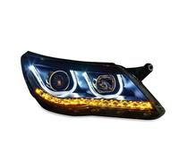 BTHMGBAE Ensemble Phare Pour VW Pour Tiguan 2009 2010 2011 2012 Phares LED Phare DRL Lampe Frontale Ange Eye Hid Bi Xénon Lampes Avant Accessoires Automobiles(Headlight Xenon)