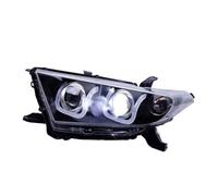 BTHMGBAE Feux Avants Voiture Pour Toyota Pour Highlander 2012-2014 Phares Avant Améliorés Style U Avec Feux Jour À LED Et Clignotants Intégrés Phares Avant(High and low beamLED)