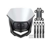 BTHMGBAE Phare Avant Pour CRF250L Pour CRF250L Pour Rallye Pour CRF300L Phare LED Universel Pour Moto Tout-terrain Et Motocross Compatible Avec Ensemble Phare Moto(White)