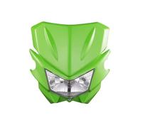 BTHMGBAE Phare Avant Pour Kawasaki Pour KLX 110 125 150 230 250 300 450R Pour CRF Pour WRF Phare De Moto 12 V H4 35 W Ensemble Phare Moto(Green A)