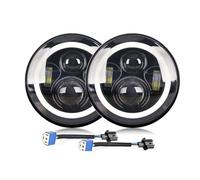BTHMGBAE Phares Feux Avant Pour Lada Pour Niva Pour Urban Pour OffRoad 4x4 Pour Suzuki Pour Samurai Phare LED H4 Pour Moto Compatible Avec 7 Pouces 12 V 24 V Jeu De Phare(Two pieces)