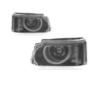 BTHMGBAE Phares Feux Avant Pour Range Pour Rover Sport 2005-2013 Phares Voiture Kit Pour Lentilles Projecteur À LED Blue Start Pour Style Pour Defender Jeu De Phare(Left steering wheel,05-09 white)