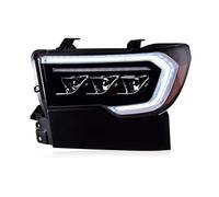 BTHMGBAE Phares Feux Avant Pour Toyota 2007-2013 Pour Tundra Pour Sequoia Voiture Lampe Avant Mise À Niveau DRL Phare Dynamique Clignotant LED Projecteur Lentille Accessoires Auto Jeu De Phare