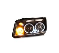 BTHMGBAE Phares Feux Avant Pour VW Pour Bora Phares 1999-2005 Pour Bora Phare LED DRL Avant Bi-xénon Lentille Double Faisceau HID KIT Accessoires De Voiture Jeu De Phare(4300K White Yellow,35W)