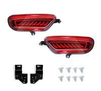 BTHMGBAE Réflecteur Pare-chocs Arrière Pour Mazda Pour CX-5 CX5 2017-2021 Feux De Pare-chocs Arrière Voiture 3 Fonctions Clignotant Dynamique Feu Conduite 12 V(Red Shell B)