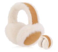 BTHRORO Cache Oreilles Femme Peluche Cache-oreilles d'hiver Réglables Protege Oreille Pliables Adorables et Douillets Cache-oreilles d'extérieur pour Femmes Classiques Unisexe