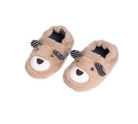 BTHRORO Chaussons Enfant Pantoufles Hiver Peluche Douce Pantoufle d'intérieur Confort Chaussons Antidérapant
