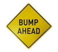 BTHUKO Panneau de signalisation Bump Ahead, 30,5 x 30,5 cm