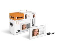 Bticino 335253 Vidéophone WIFI Moniteur intérieur supplémentaire 2 fils, écran 7 pouces, couleurs avec mains libres, écran tactile, contrôle par application, deuxième affichage pour maisons sur deux