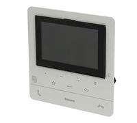 Bticino Poste intérieur vidéo Classe 100 Évolué 344672 – écran 5 pouces, boucle inductive – Blanc