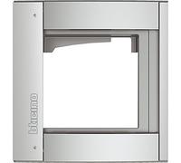 Legrand - Cadre et support modulaire Allmetal 350211 - 1 module - Argenté