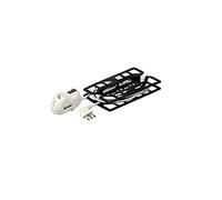 BTicino 3635DB Rallonge électrique BTRE, câble 3 x 1,5 mm² de 5 mètres, avec fiche grande 16 A et multiprise électrique avec 2 prises bivalentes 10/16 A, 1 prise Schuko et interrupteur lumineux, 3500