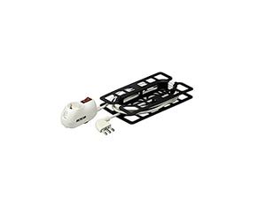 BTicino 3635DB Rallonge électrique BTRE, câble 3 x 1,5 mm² de 5 mètres, avec fiche grande 16 A et multiprise électrique avec 2 prises bivalentes 10/16 A, 1 prise Schuko et interrupteur lumineux, 3500