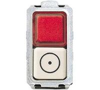BTicino 5057R Bouton magique + douille 24 V, rouge