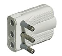 BTICINO Adaptateur de secteur 18W, 16A, USB Type A, Compatible avec Téléphone portable, Tablette, Petit appareils électroniques, Blanc
