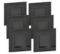 BTicino - Altège lot de 6 interrupteurs ou va-et-vient noir complet