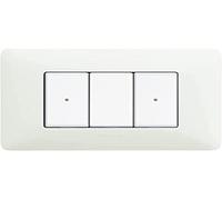Bticino AM4003CWI Commande d'éclairage sans fil connectée Matix Smart, pour allumer, éteindre et régler l'intensité des lumières avec le smartphone ou Alexa, Siri et Google Home, 1 place, blanc