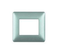 BTicino AM4803MSL Matix Plaque, 3 modules, argentée, argent, AM4803MSL