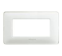 BTICINO am4804msl Matix Plaque, 4 modules, argent