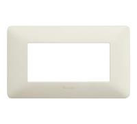 BTICINO am4804msl Matix Plaque, 4 modules, argent, argent, AM4804BCN