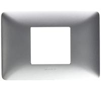 BTICINO am4819msl Plaque Matix 2 modules centrés, Silver