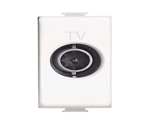 BTicino AM5202D Matix Prise TV directe, blanc, 1 m