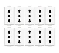 Bticino ASTAM5180 Kit pièces Prise bipasso, Blanc, 10 pezzi