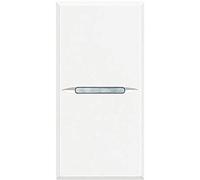 BTicino Axolute Bouton axial 1P NO, 10 A, Blanc, SHD4005F