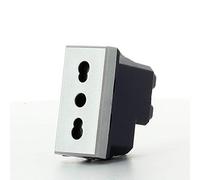 Presa 2P+T 10/16A 250 Vac Bipasso Entraxe 19mm 26mm Alvéoles blindées