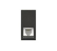 BTICINO AXOLUTE TELEPHONE JACK RJ11 ANTHRACITE HS4258/11N