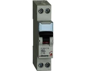 BTICINO C16 disjoncteur magnéto-thermique 1P + N, 4500 à