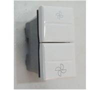 Bticino - Commande VMC blanche 2 vitesses avec position arrêt 1 module AXOLUTE BTICINO HD4027VMC