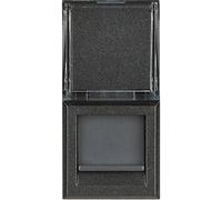 bticino connecteur RJ45 (Ethernet câble - non blindé) à partir de poste de travail - Série Axolute Anthracite