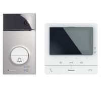 BTICINO, Flex ONE 364932 Kit vidéophone 2 fils Wi-Fi Classe 100 X16E avec écran LCD 5", caméra grand angle 105°, stockage vidéo, transpondeur, accès sans clé, IP54, IK10