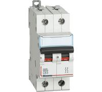 BTicino FN82C63 Interrupteur Magnetothermique C63 2P 2M 6kA